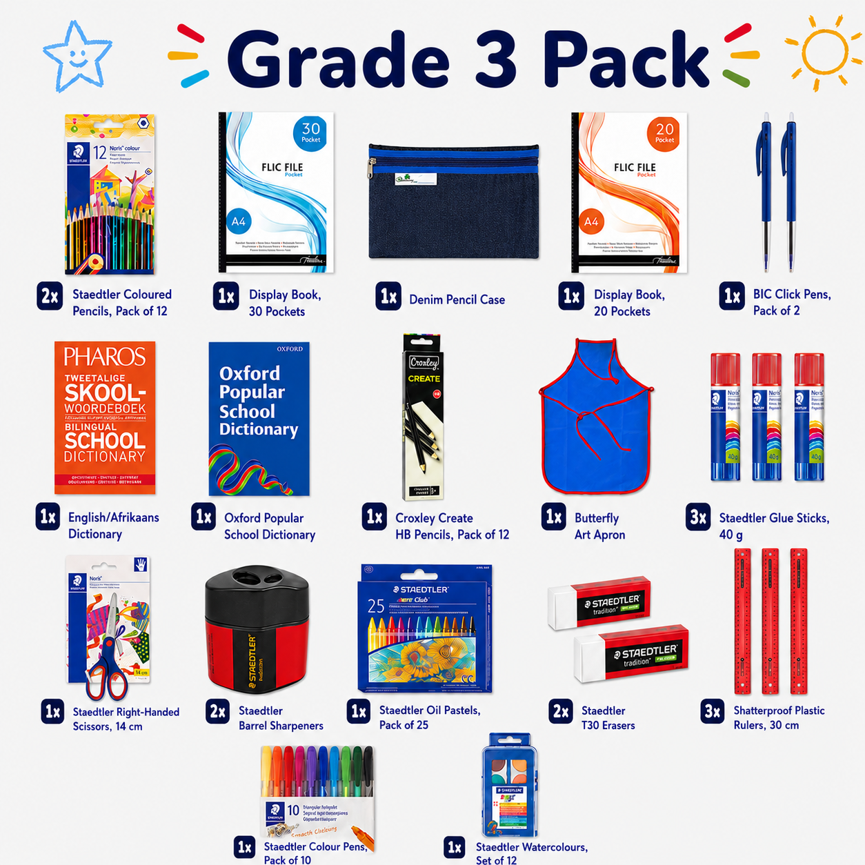 Grade 3 Stationery Pack ✏️📚