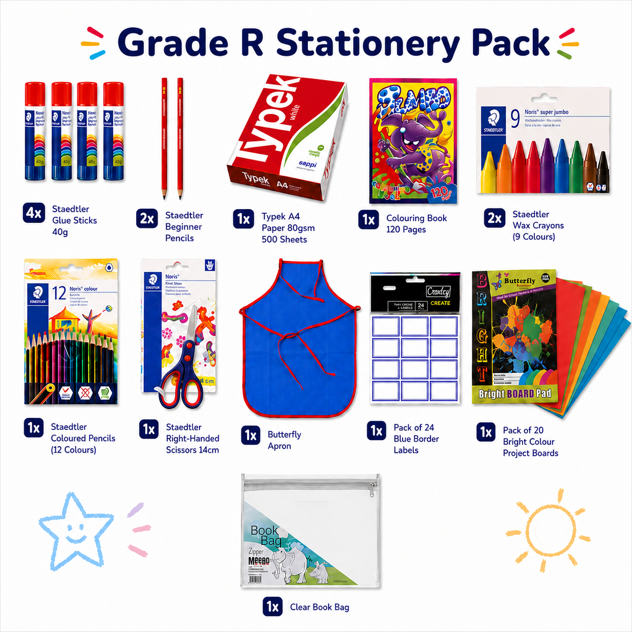 Grade R Stationery Pack 🎨✏️