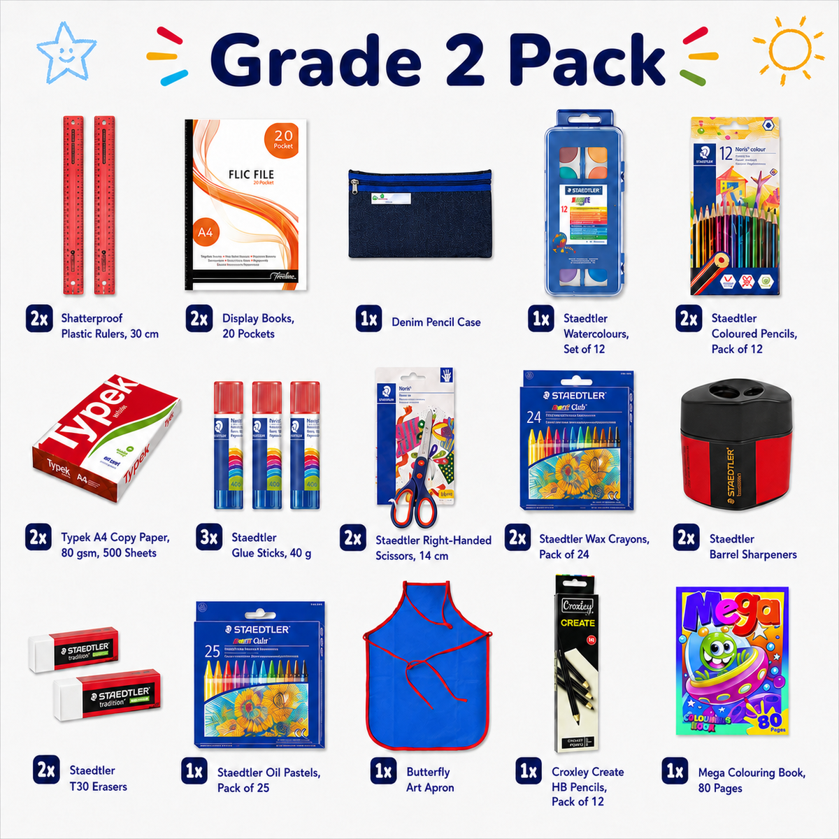 Grade 2 Stationery Pack ✏️🎨